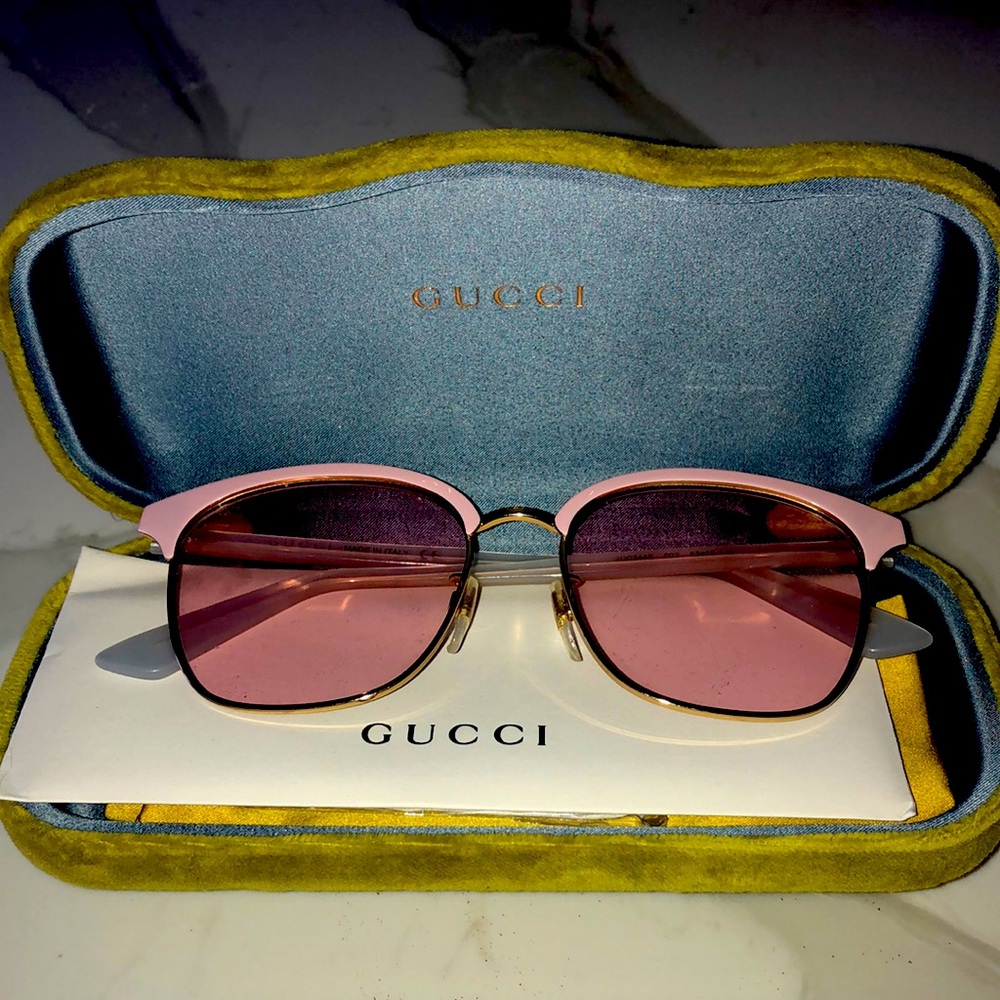 Authentic Gucci Pink Sunglasses